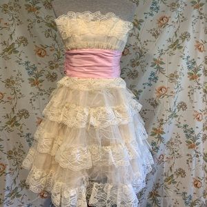 Vintage Betsy Johnson style prom / reception dress